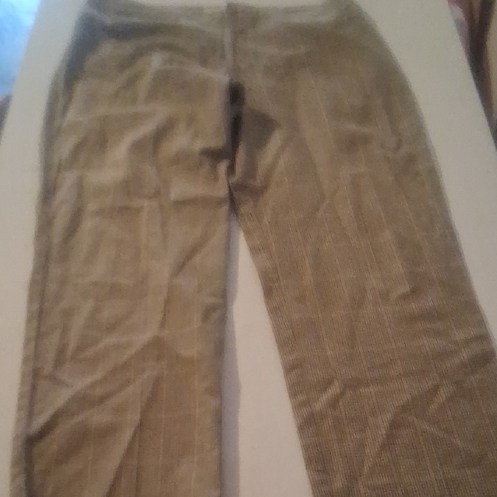 GAP Tailored Straight Leg Dress Pants Tan Beige Brown Size 10 Cotton Rayon - Picture 4 of 6